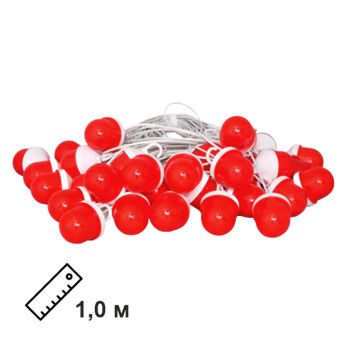 Сигнальная гирлянда из фонарей ФС-12 с шагом 1,0 м